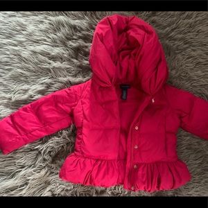 Polo girls pink winter puffer